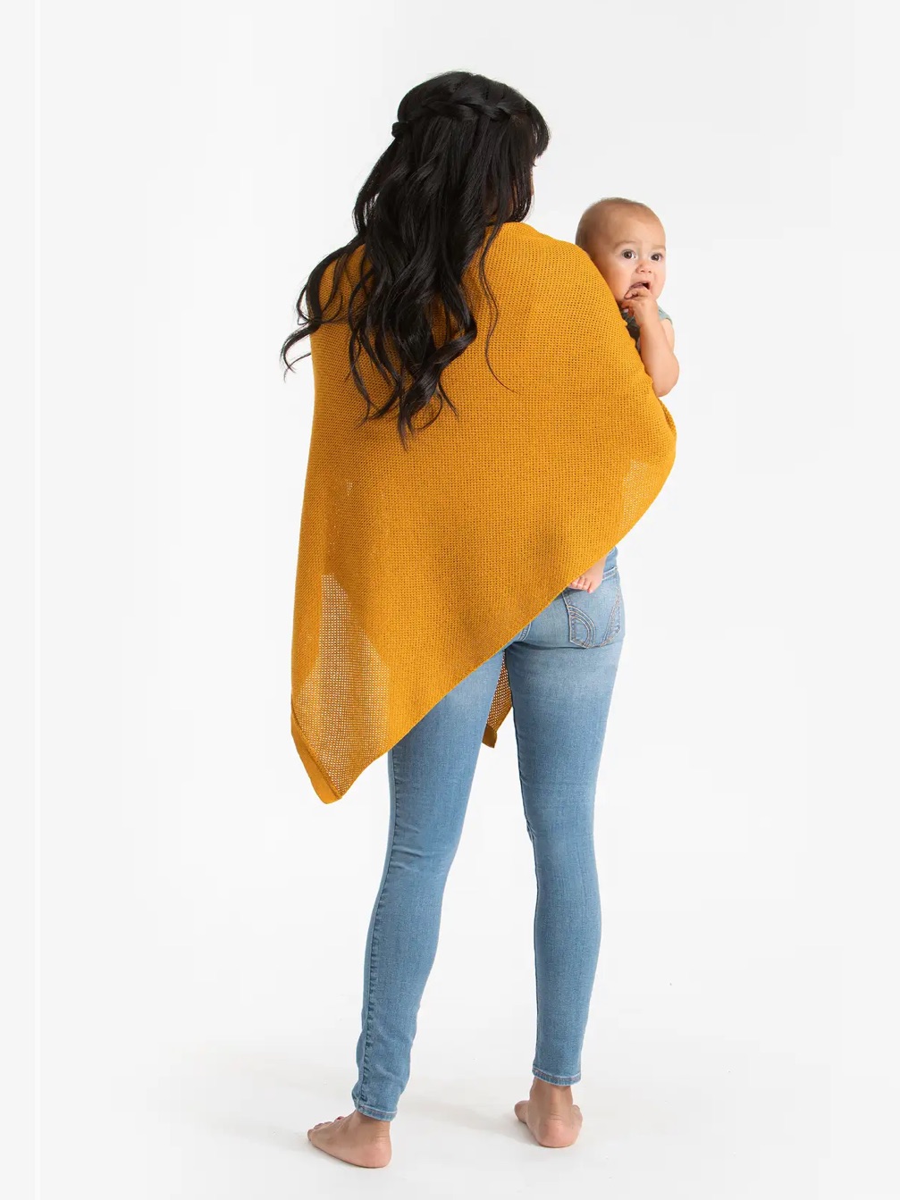 We Are Amma Cocoon Nursing Breast Feeding Shirt Knit Color Honey Yellow — image 3 of 8